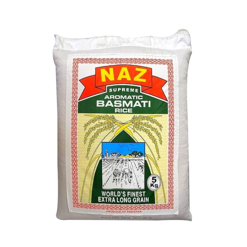 Basmati Rice (Naz) 4X5kg !Only Dry Stuffs Be Added With This Parcel !
