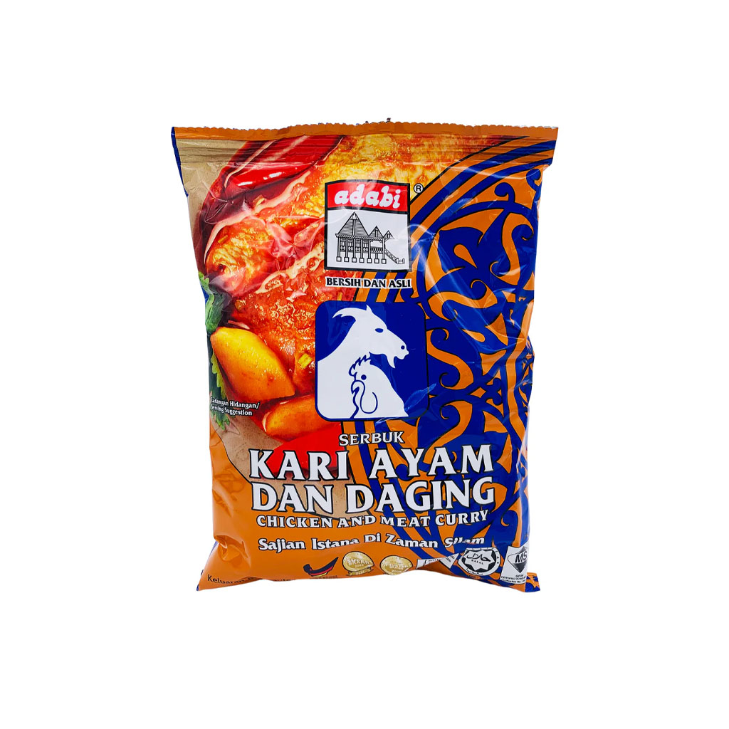 Kari Ayam Dan Daging / Meat And Chicken Curry Powder (Adabi)