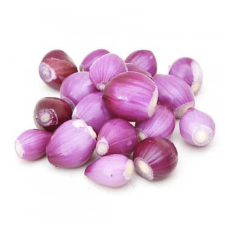 Red Onion Whole Cut (Small, Peeled) / Shallot / Kancha Piaz / Bawang Merah (Frozen) 2X400gm